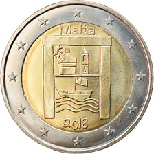Malta, 2 Euro, Enfants et solidarité, 2018, Paris, MS(63), Bi-Metallic