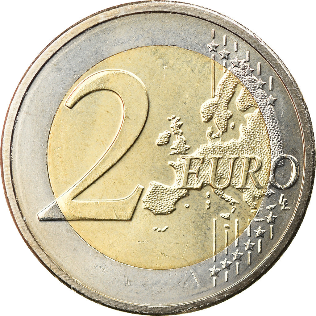 Netherlands, 2 Euro, L'Eloge de la folie par Erasme, 2011, Brussels, MS(63)