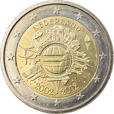 Netherlands, 2 Euro, 10 ans de l'Euro, 2012, Utrecht, MS(63), Bi-Metallic