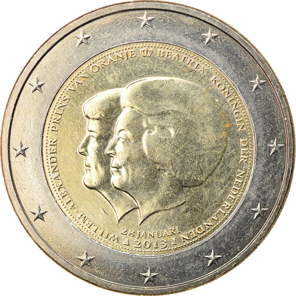 Holandia, 2 Euro, Abdication de la Reine Béatrix, 2013, Utrecht, MS(63)