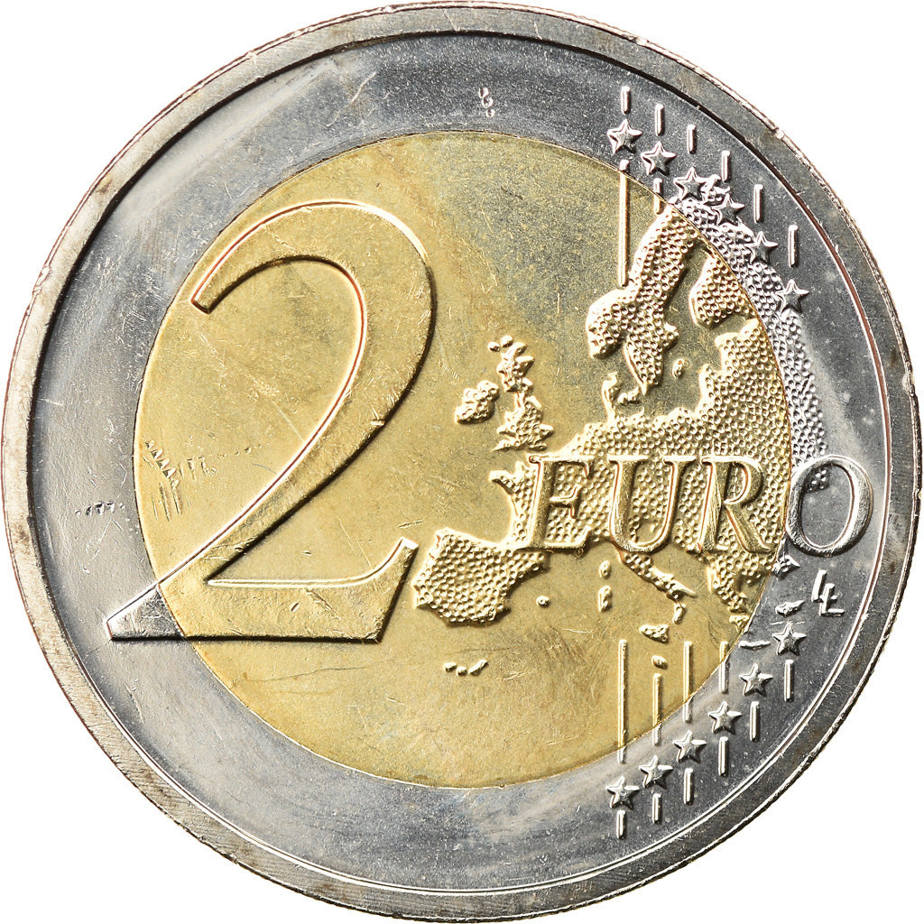 Netherlands, 2 Euro, Drapeau européen, 2015, Utrecht, MS(63), Bi-Metallic