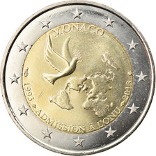 Monaco, 2 Euro, Admission à l'ONU, 2013, MS(63), Bi-Metallic