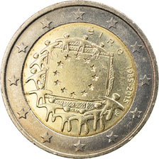 Ireland, 2 Euro, Drapeau européen, 2015, Sandyford, MS(63), Bi-Metallic