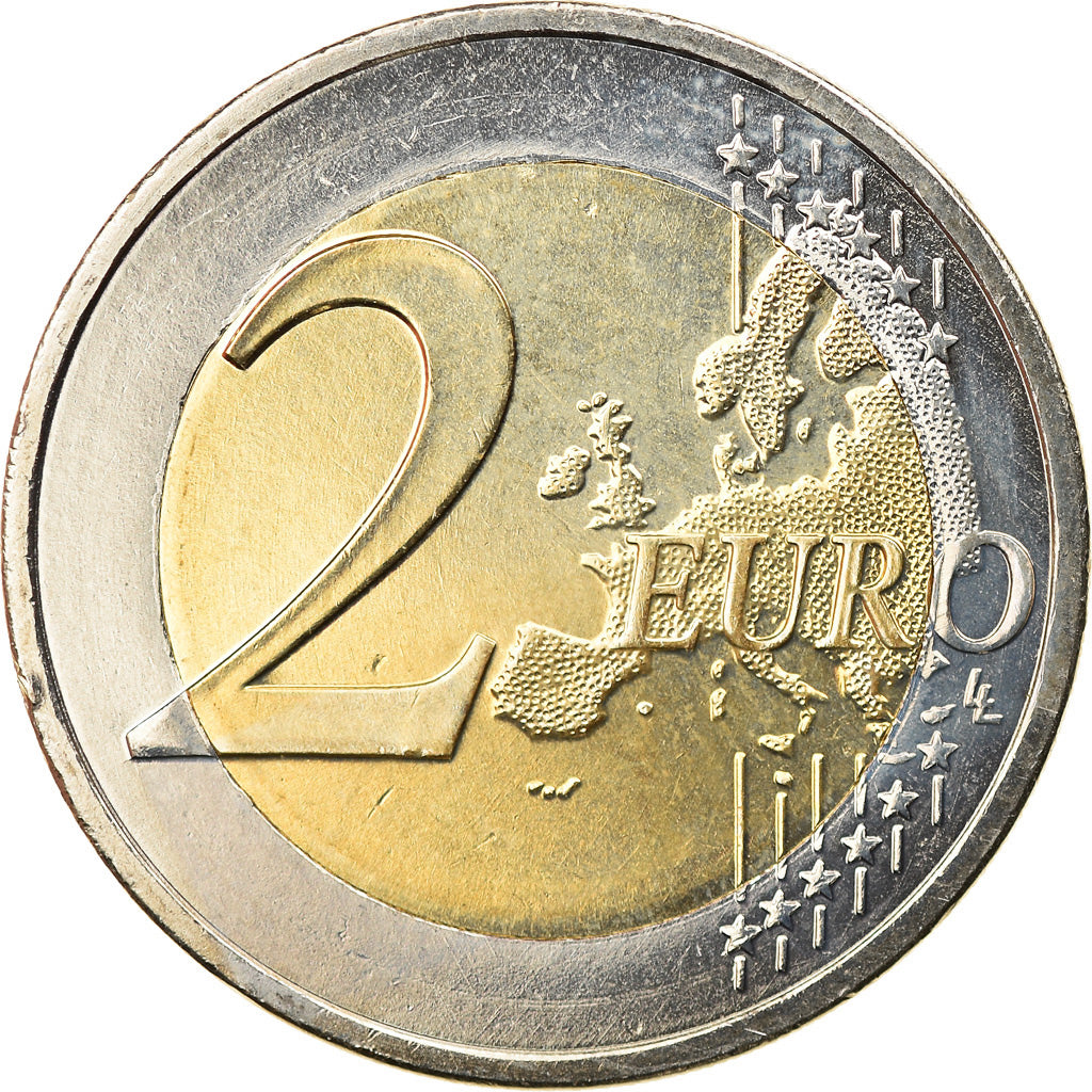 Cyprus, 2 Euro, 10 ans de l'Euro, 2012, MS(63), Bi-Metallic, KM:97
