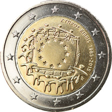 Cyprus, 2 Euro, Drapeau européen, 2015, MS(63), Bi-Metallic