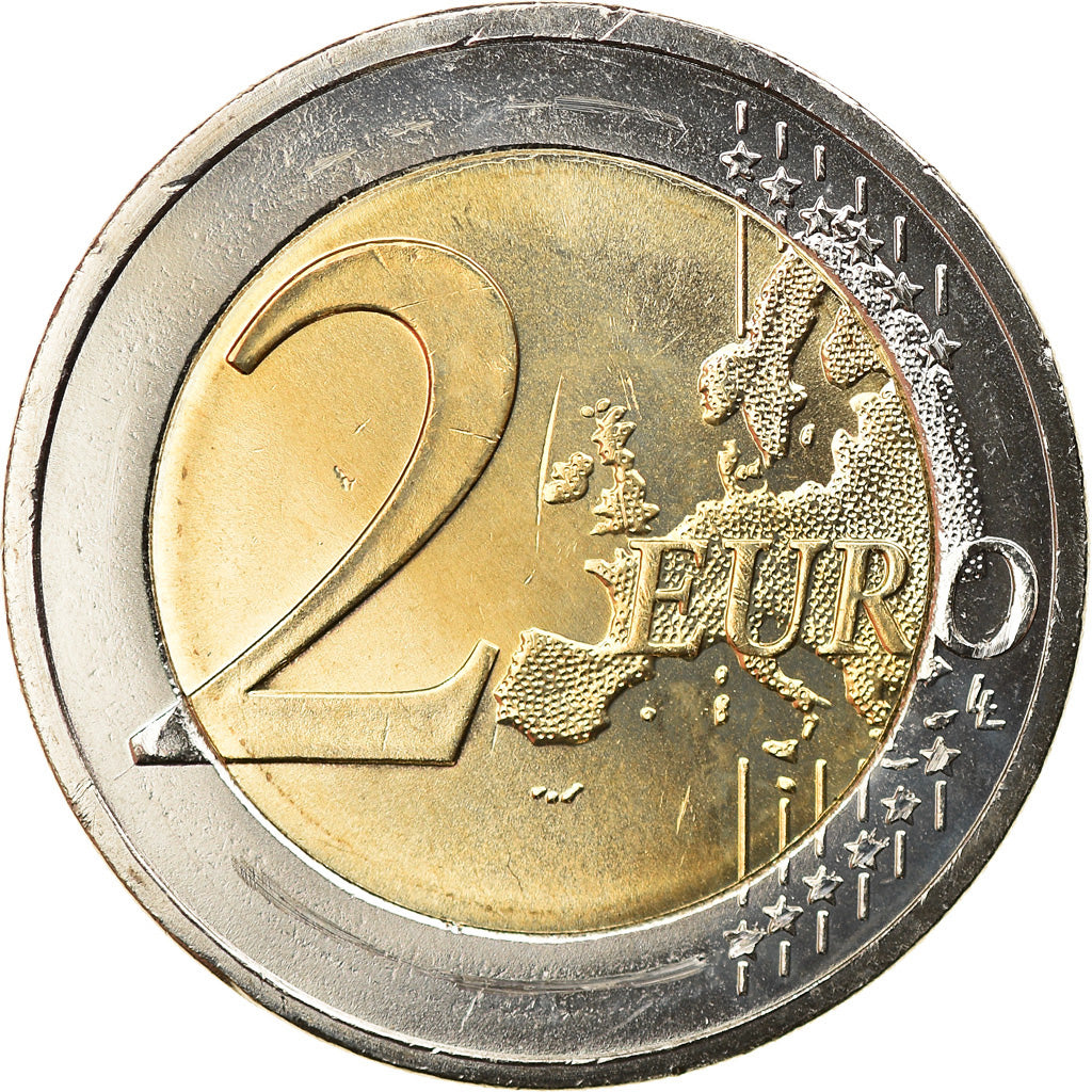 Cyprus, 2 Euro, Drapeau européen, 2015, MS(63), Bi-Metallic