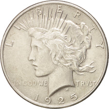 UNITED STATES, Peace Dollar, Dollar, 1925, U.S. Mint, KM #150, AU(55-58),...