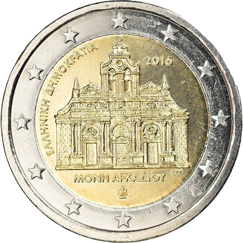 Grecia, 2 Euro, Holocauste du monastère d'Arkadi, 2016, Athens, SPL