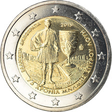 Greece, 2 Euro, Spyridon Louis, 2015, Athens, MS(63), Bi-Metallic