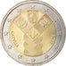 Latvia, 2 Euro, 100 ans des pays baltes, 2018, MS(63), Bi-Metallic
