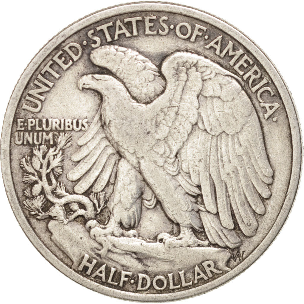 UNITED STATES, Walking Liberty Half Dollar, Half Dollar, 1943, U.S. Mint, KM...