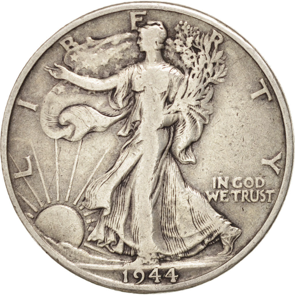 UNITED STATES, Walking Liberty Half Dollar, Half Dollar, 1944, U.S. Mint, KM...