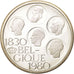 BELGIUM, 500 Francs, 500 Frank, 1980, Brussels, KM #161a, MS(63), Silver, 37,...