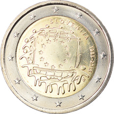 Eslovenia, 2 Euro, Drapeau européen, 2015, SC, Bimetálico
