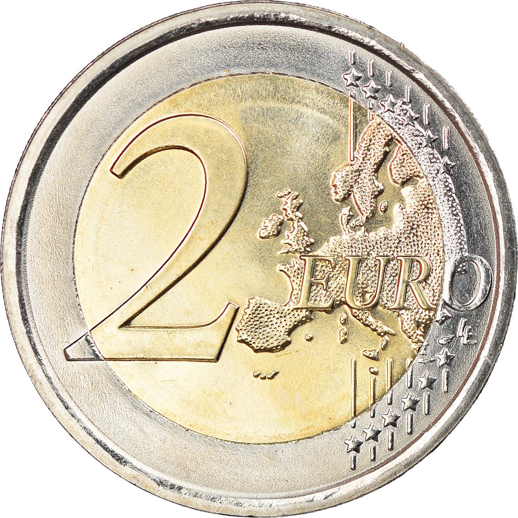 Eslovenia, 2 Euro, Drapeau européen, 2015, SC, Bimetálico