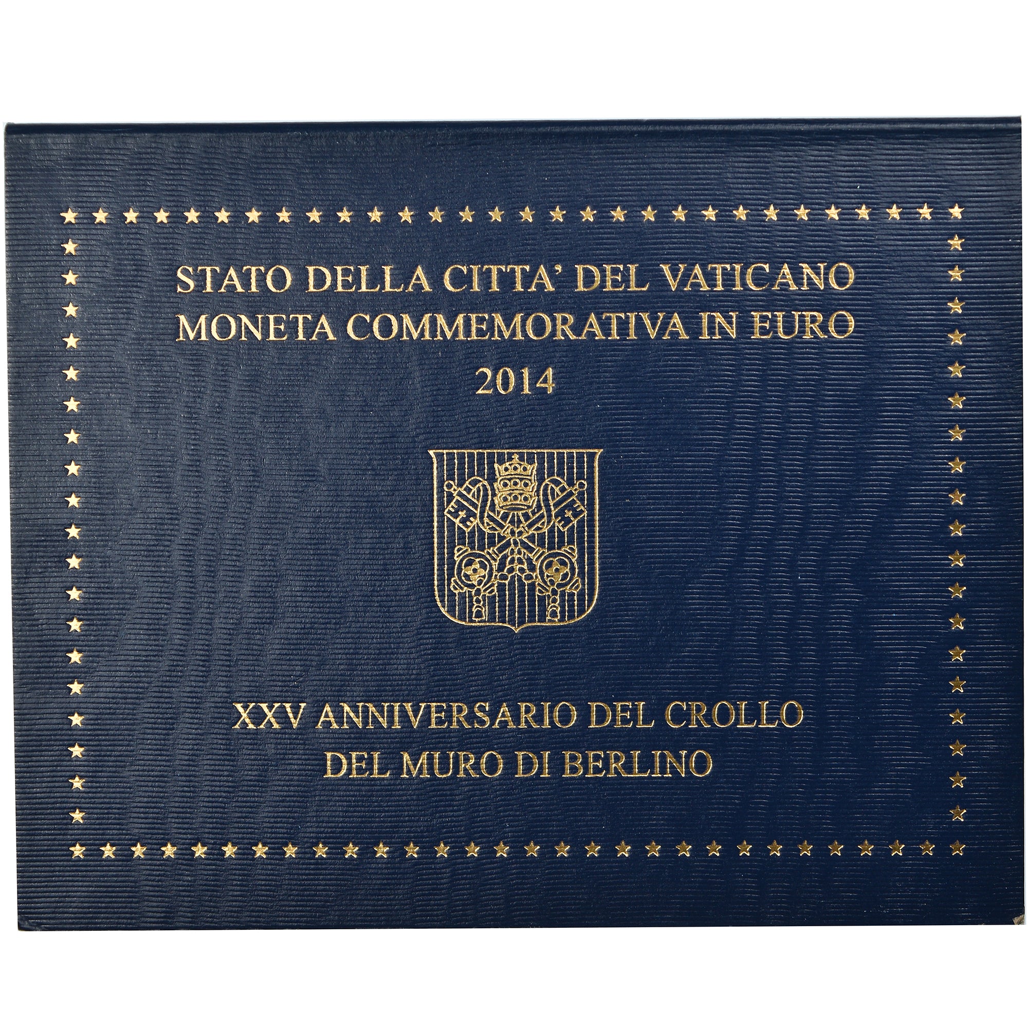 Vatican, 2 Euro, Chute du Mur de Berlin, 2014, MS(65-70), Bi-Metallic
