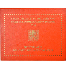 Vatican, 2 Euro, 200 ans de la gendarmerie du Vatican, 2016, FDC, Bi-Metallic