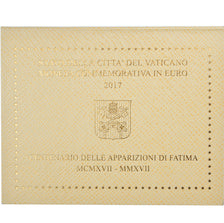 Vatican, 2 Euro, Apparitions de Fatima au Portugal, 2017, MS(65-70), Bi-Metallic