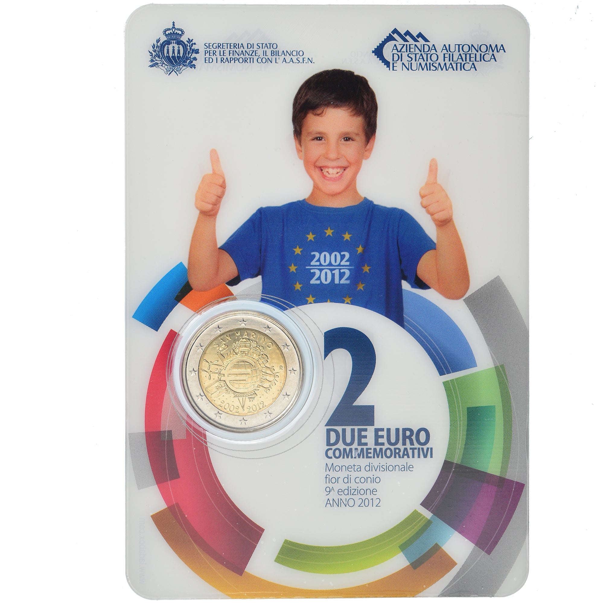 San Marino, 2 Euro, 10ème Anniversaire de l'Euro, 2012, Rome, MS(65-70)