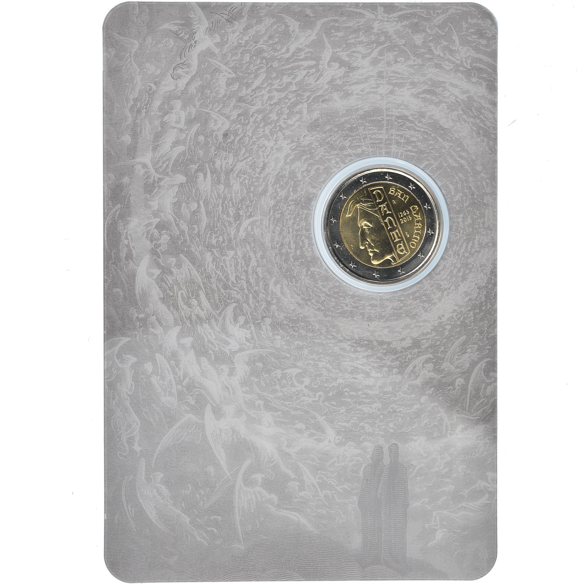 San Marino, 2 Euro, 750ème anniversaire de la naissance de Dante, 2015, Rome
