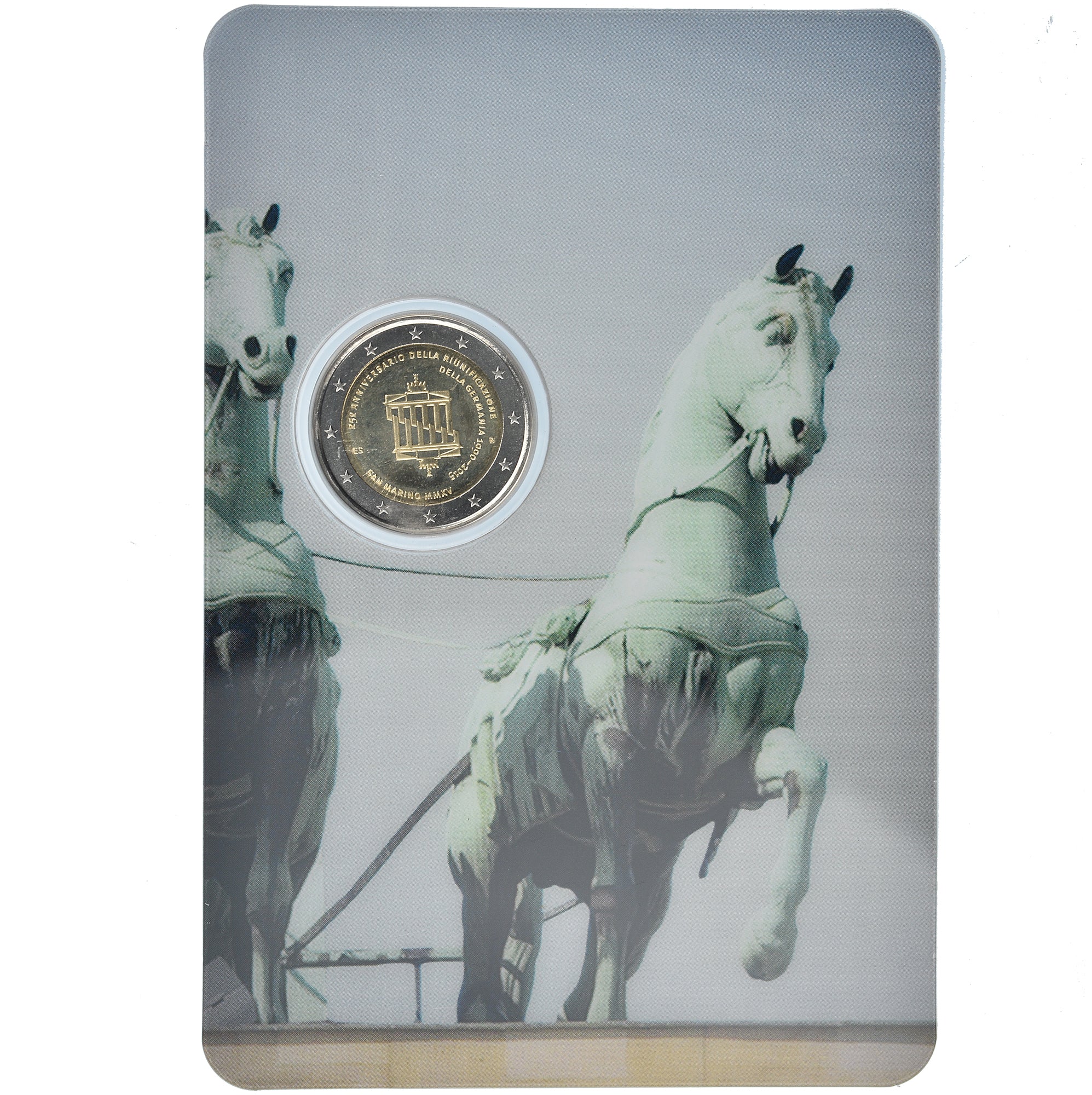San Marino, 2 Euro, 25ème anniversaire de la réunification de l'Allemagne
