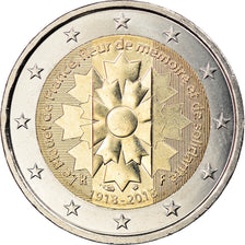 França, 2 Euro, Le Bleuet de France, 2018, Paris, MS(63), Bimetálico