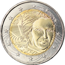 France, 2 Euro, Simone Veil, 2018, Paris, MS(63), Bi-Metallic