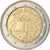 België, 2 Euro, Traité de Rome 50 ans, 2007, Brussels, ZF, Bi-Metallic, KM:247