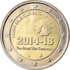 Belgique, 2 Euro, 100ème anniversaire du déclenchement de la première guerre