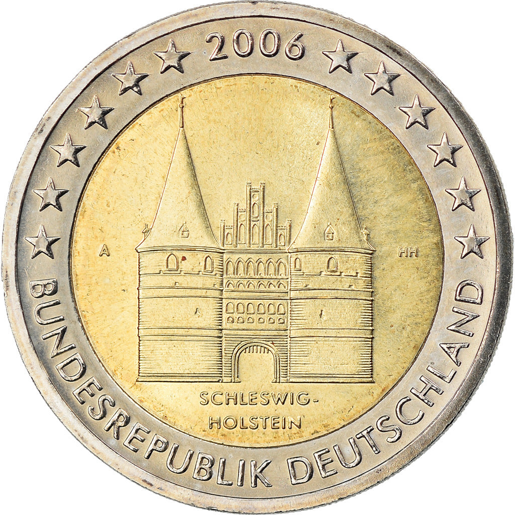 GERMANIA - REPUBBLICA FEDERALE, 2 Euro, Schleswig-Holstein, 2006, Berlin, BB