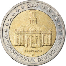 GERMANY - FEDERAL REPUBLIC, 2 Euro, Saarland, 2009, Berlin, EF(40-45)