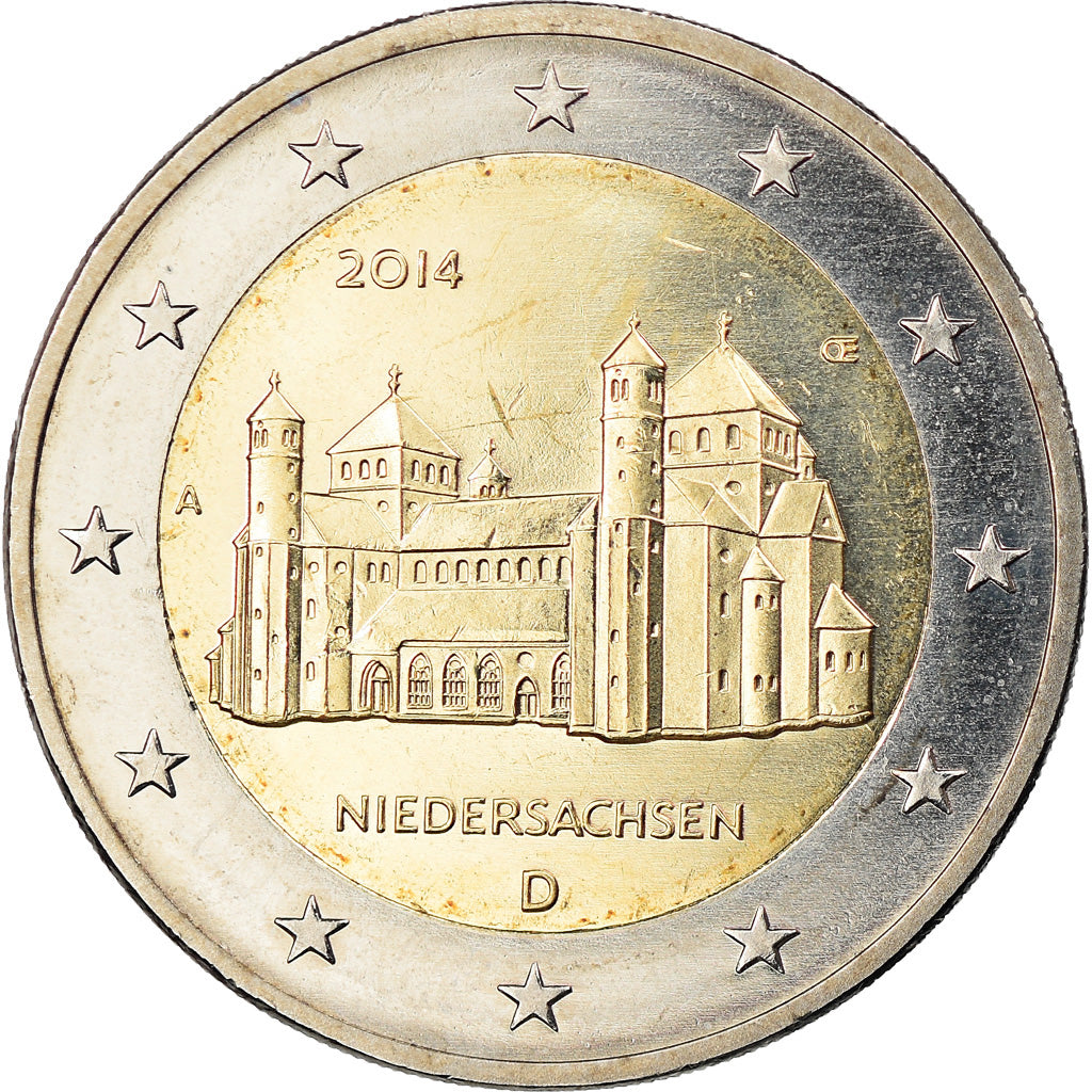 Niemcy - RFN, 2 Euro, Niedersachsen, 2014, Berlin, MS(63), Bimetaliczny