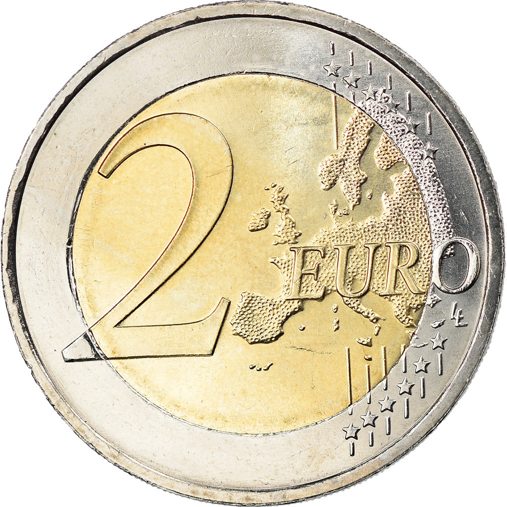 Niemcy - RFN, 2 Euro, Drapeau européen, 2015, Berlin, MS(63), Bimetaliczny
