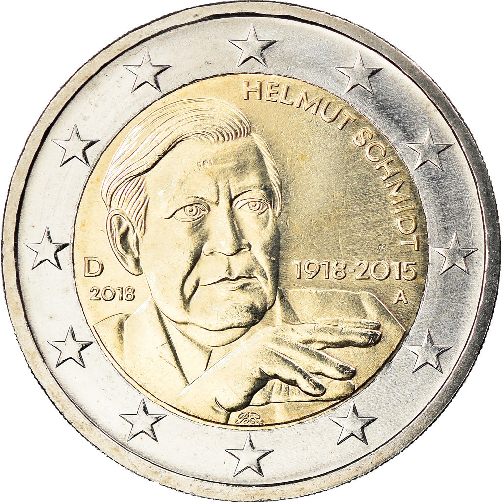 République fédérale allemande, 2 Euro, Helmut Schmidt, 2018, Berlin, SPL