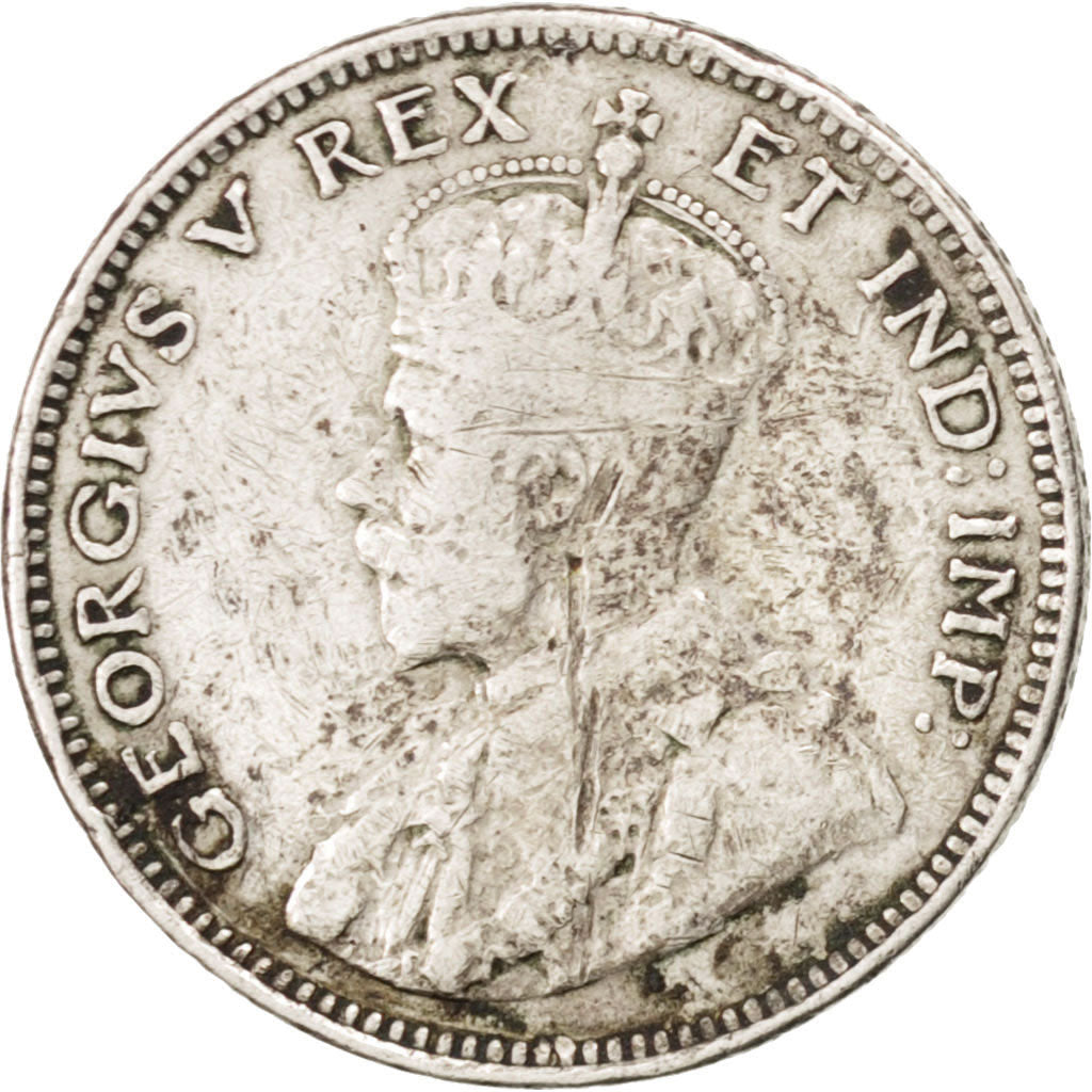 EAST AFRICA, 25 Cents, 1913, KM #10, VF(30-35), Silver, 2.89