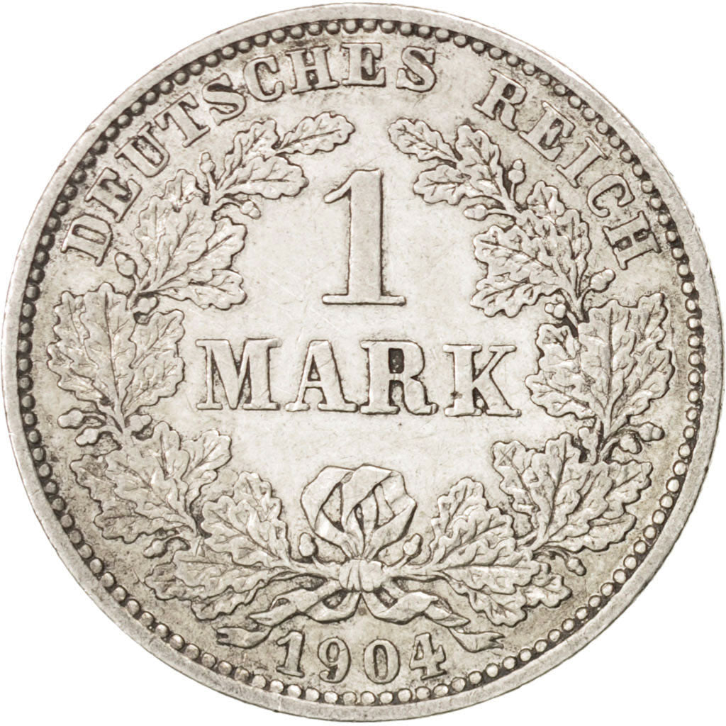 Coin, GERMANY - EMPIRE, Wilhelm II, Mark, 1904, Muldenhütten, EF(40-45)