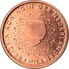Netherlands, 2 Euro Cent, 1999, Utrecht, MS(65-70), Copper Plated Steel, KM:235