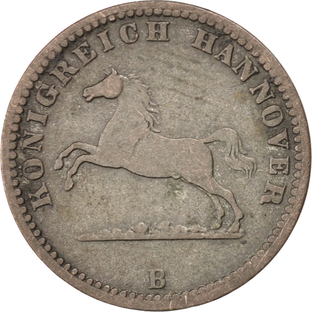 Coin, German States, HANNOVER, Georg V, Groschen, 1858, EF(40-45), Silver