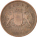 GERMAN STATES, Kreuzer, 1863, KM #242, EF(40-45), Copper, 21.6, 3.87