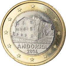 Andorra, 1 Euro, 2014, MS(63), Bi-Metallic