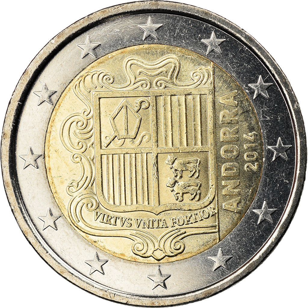 Andorra, 2 Euro, 2014, MS(63), Bi-Metallic