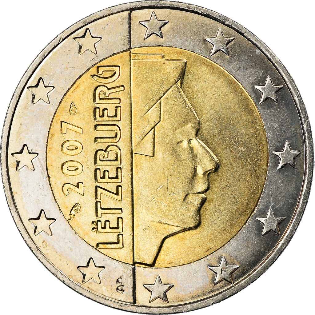 Luxemburgo, 2 Euro, 2007, Utrecht, MS(63), Bimetálico, KM:93
