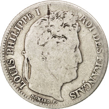 FRANCE, Louis-Philippe, Franc, 1840, Paris, KM #748.1, F(12-15), Silver,...