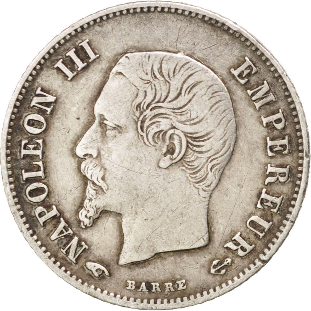 FRANCE, Napoléon III, 20 Centimes, 1860, Paris, KM #778.1, EF(40-45), Silver, 15