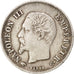 FRANCE, Napoléon III, 20 Centimes, 1860, Paris, KM #778.1, EF(40-45), Silver, 15