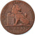 Moneta, Belgia, Leopold I, 10 Centimes, 1832, VF(30-35), Miedź, KM:2.1