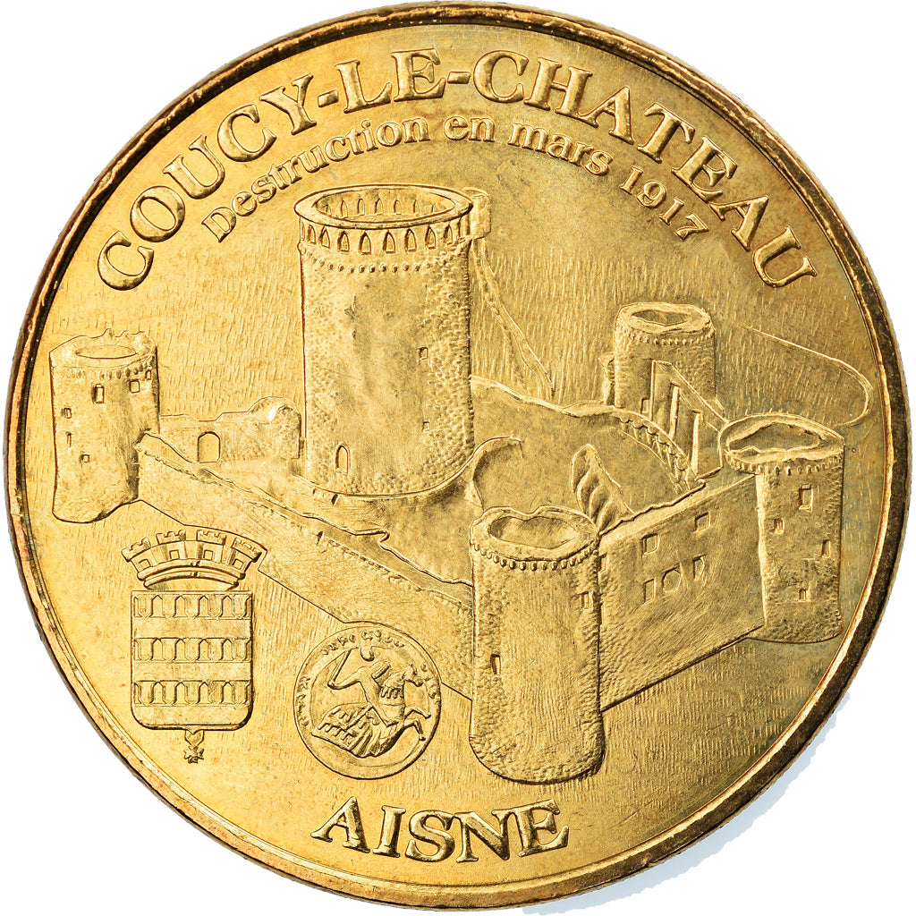 France, Token, Touristic token, Coucy - Château n°1, Arts & Culture, 2007