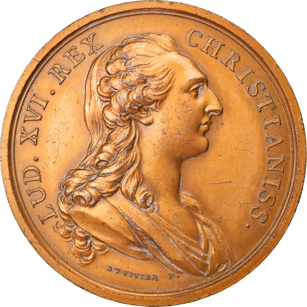 France, Medal, Louis XVI et Marie-Antoinette, History, Duvivier, Restrike