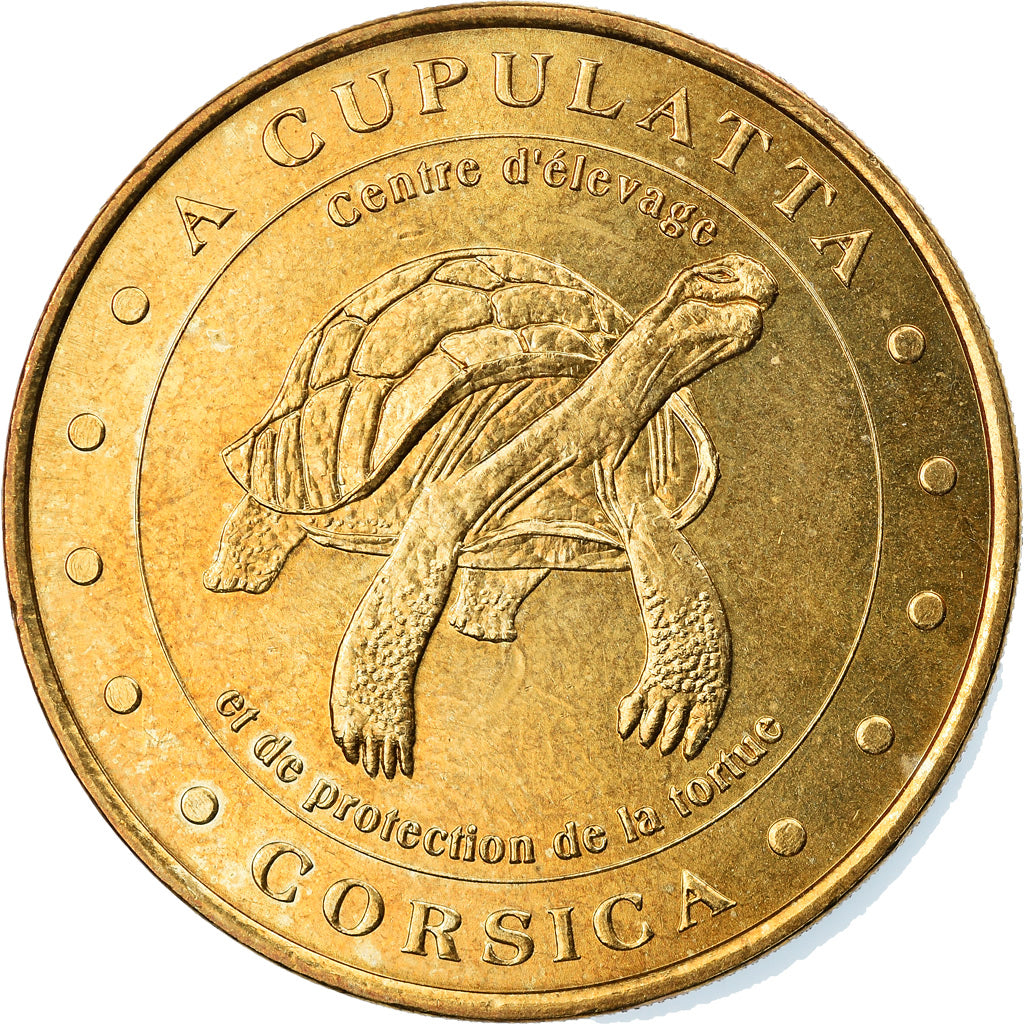 France, Token, Touristic token, Ucciani - tortue, Arts & Culture, 2000, MDP