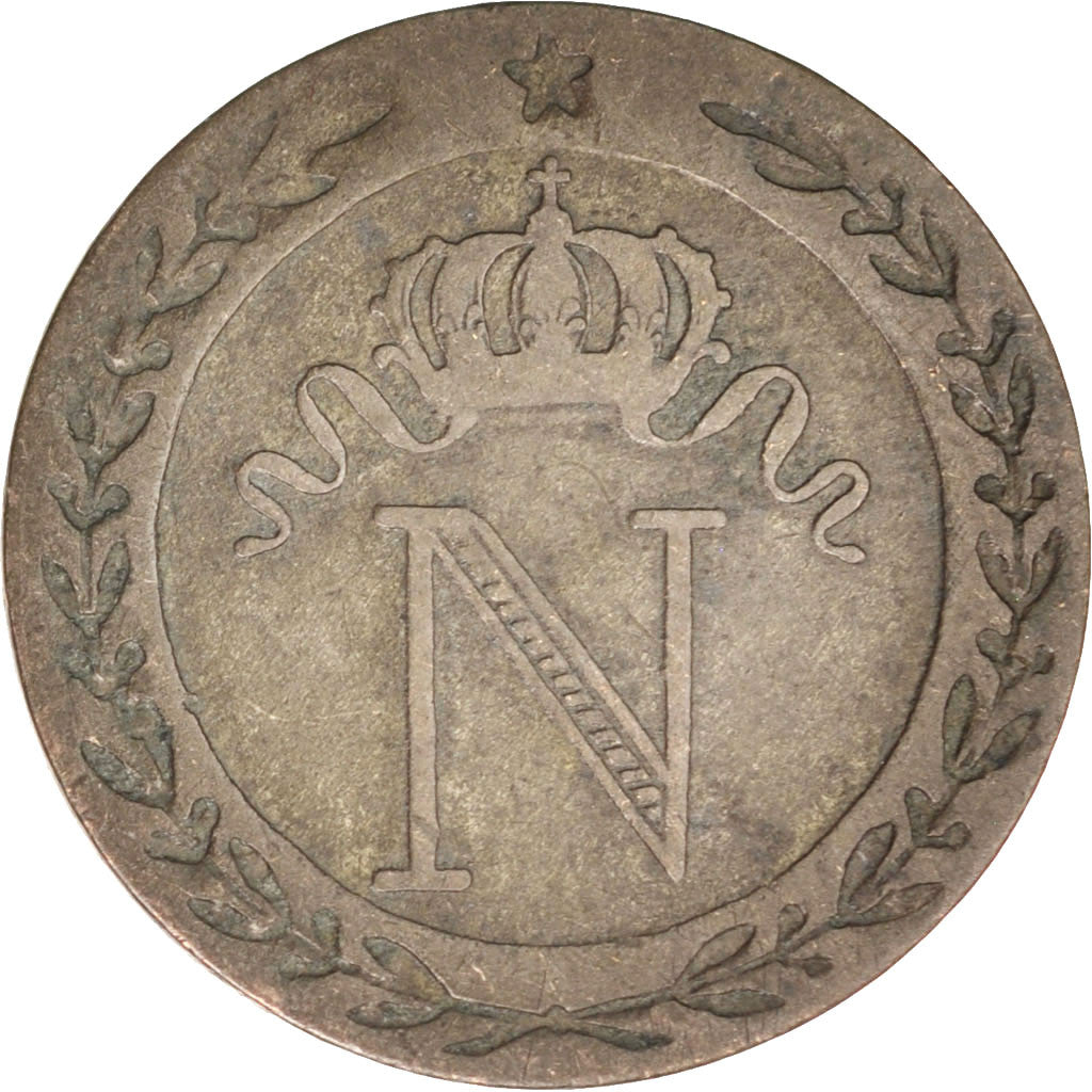 Coin, France, Napoléon I, 10 Centimes, 1809, Rouen, EF(40-45), Billon